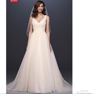 GLITTER TULLE A-LINE WEDDING DRESS
WG3930